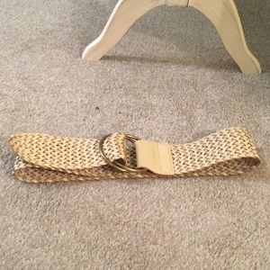 Anthropologie 100% leather tan belt